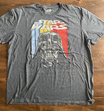 Vintage - Star Wars Darth Vader Dark Grey Cotton Blend T-shirt Size XL FifthSun