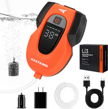 Li3 Lithium Rechargeable Live Bait Aerator Pump & Bubbler with LCD Runtime Displ