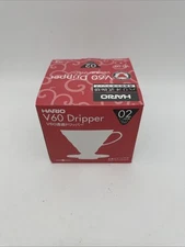 NIB RED PLASTIC COFFEE DRIPPER HARIO PLACE OVER YOUR MUG MAKES BREWED COFFEE