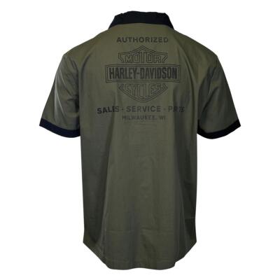ハーレーダビッドソン　シャツ Harley-Davidson Men's Shirt Grape Leaf Combustion S/S Woven (S53