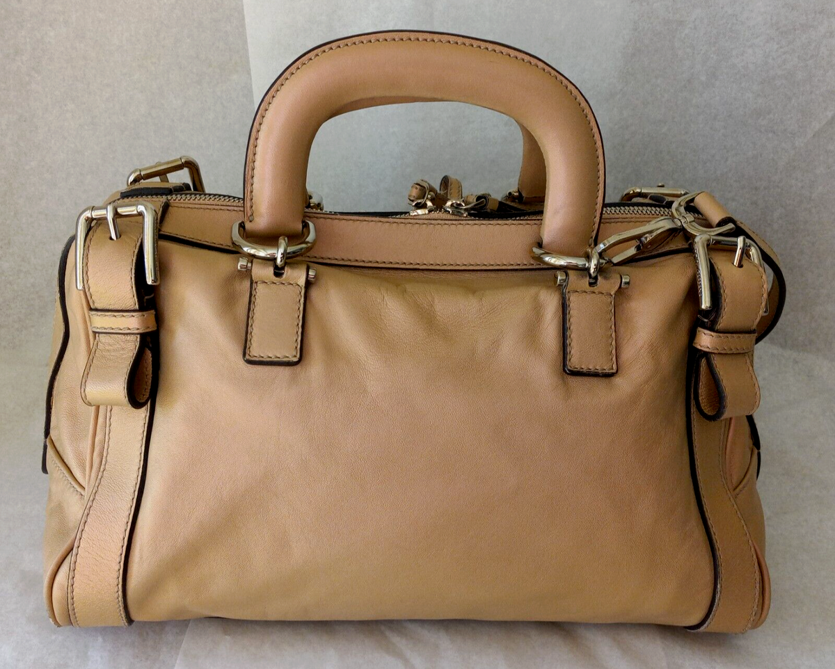 DOLCE & GABBANA MISS EASY WAY ROSE BEIGE METALLIC LEATHER DOLCE & GABBANA MISS EASY WAY ROSE BEIGE METALLIC LEATHER