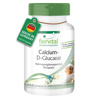 Calcium D Glucarat- 90 Kapseln-Hochdosiert| Fairvital