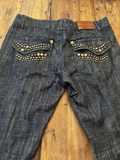 Karl Kani Size 40 Life Denim Jeans Men  s Streetwear Hip Hop Y2K Dark Wash