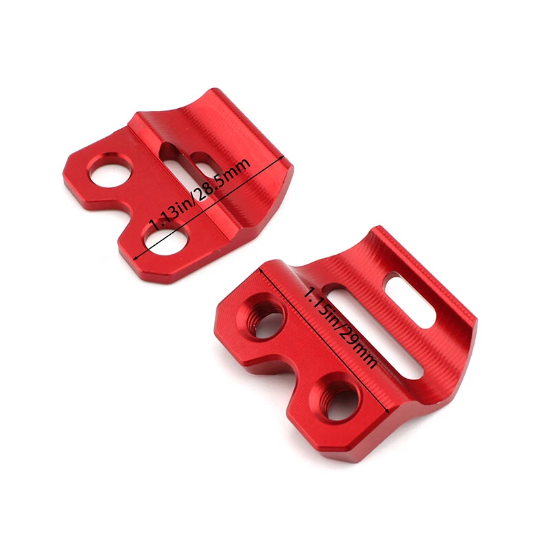 Abrazadera de manguera de línea de freno de aluminio rojo para Honda CRF250L CRF250M 2012-2015 Foto 2 de 4