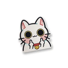 Cat Meme Vinyl Sticker Funny Meme Sticker Decal Water Bottle Sticker Decal