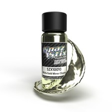 Spaz Stix 10010 White Gold Mirror Chrome Airbrush Ready Paint 2oz Bottle