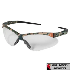 KLEENGUARD NEMESIS SAFETY GLASSES CLEAR ANTI-FOG LENS CAMO FRAME 22608 (1 PAIR)