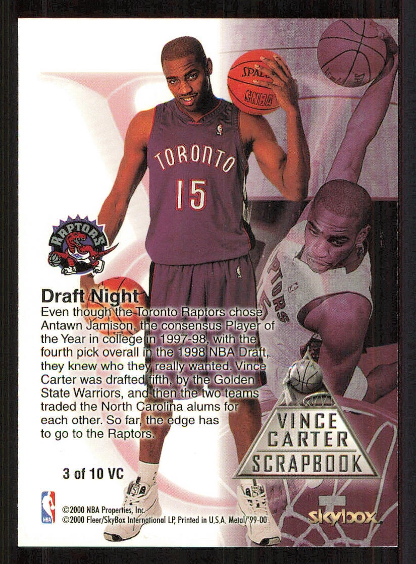 1999-00 Metal Vince Carter Scrapbook #VC3 Vince Carter | eBay