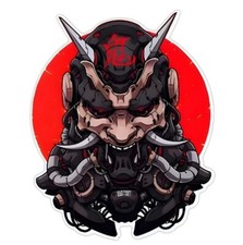 Japanese Two Face Dragon Decal Sticker JDM Car Bike