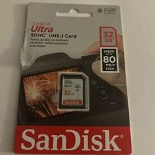 SanDisk 32 GB Class 10 Storage Memory Card SDHC Ultra UHS- 1