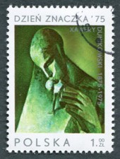 POLAND 1975 1z SG2396 used FG CTO Stamp Day Xawery Dunikowski Birth Anniv #C02