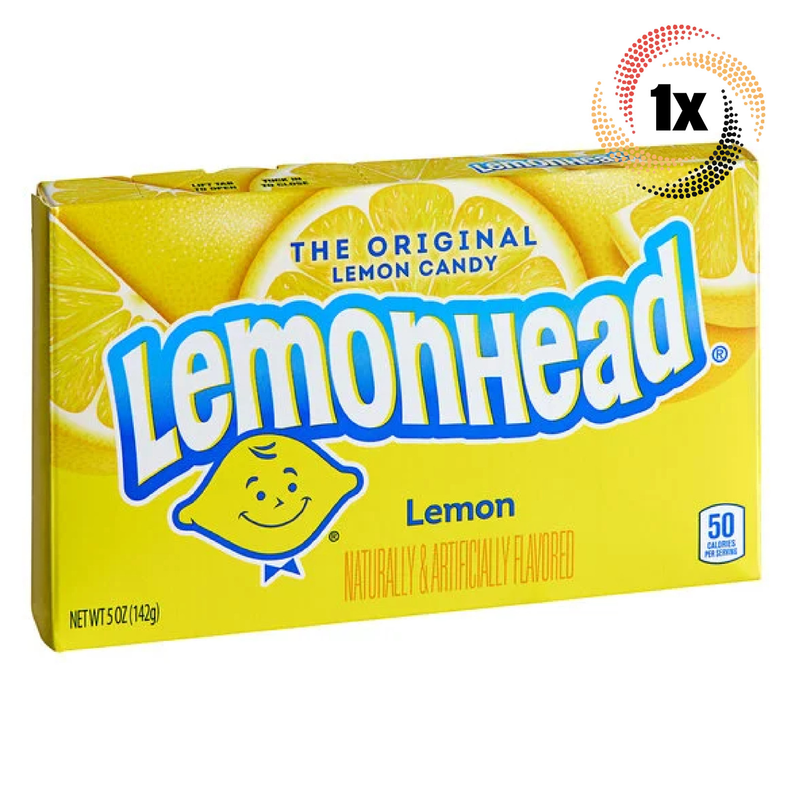 1x Упаковка | Lemonhead Оригинальная театральная коробка для конфет со вкусом лимона | 5 унций