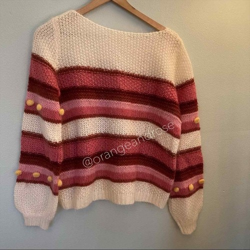 NWT Sezane Pull Penelope Soft Pink 