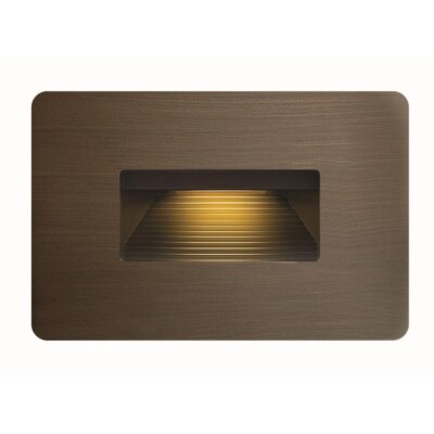 120V 4W LED Horizontal Step Light - 4.5 Inches Wide by 3 Inches High-Matte