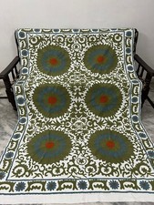 Handmade Suzani Bedspread And Suzani Wall Hanging / Heavy Suzani Festiel Gift