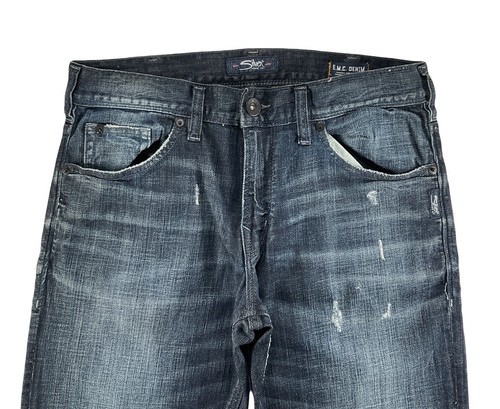 Silver Jeans Eddie Relaxed Fit Tapered Leg Mid Rise Dark Wash Men 32 x 32 DEFECT - Picture 5 of 7