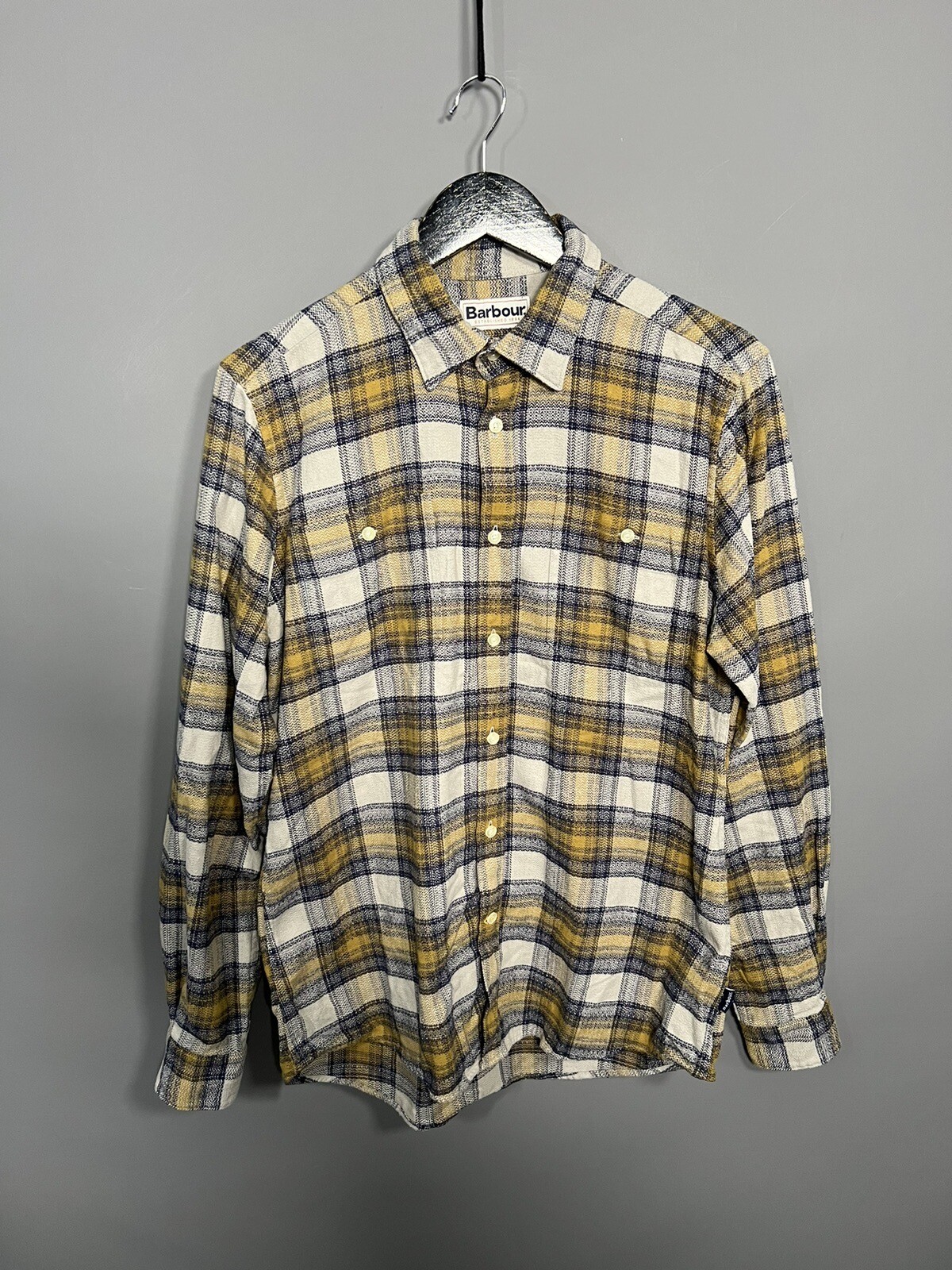 BARBOUR FLANNEL Shirt - Medium - Regular Fit - Check - Great Condition - Men’s-image