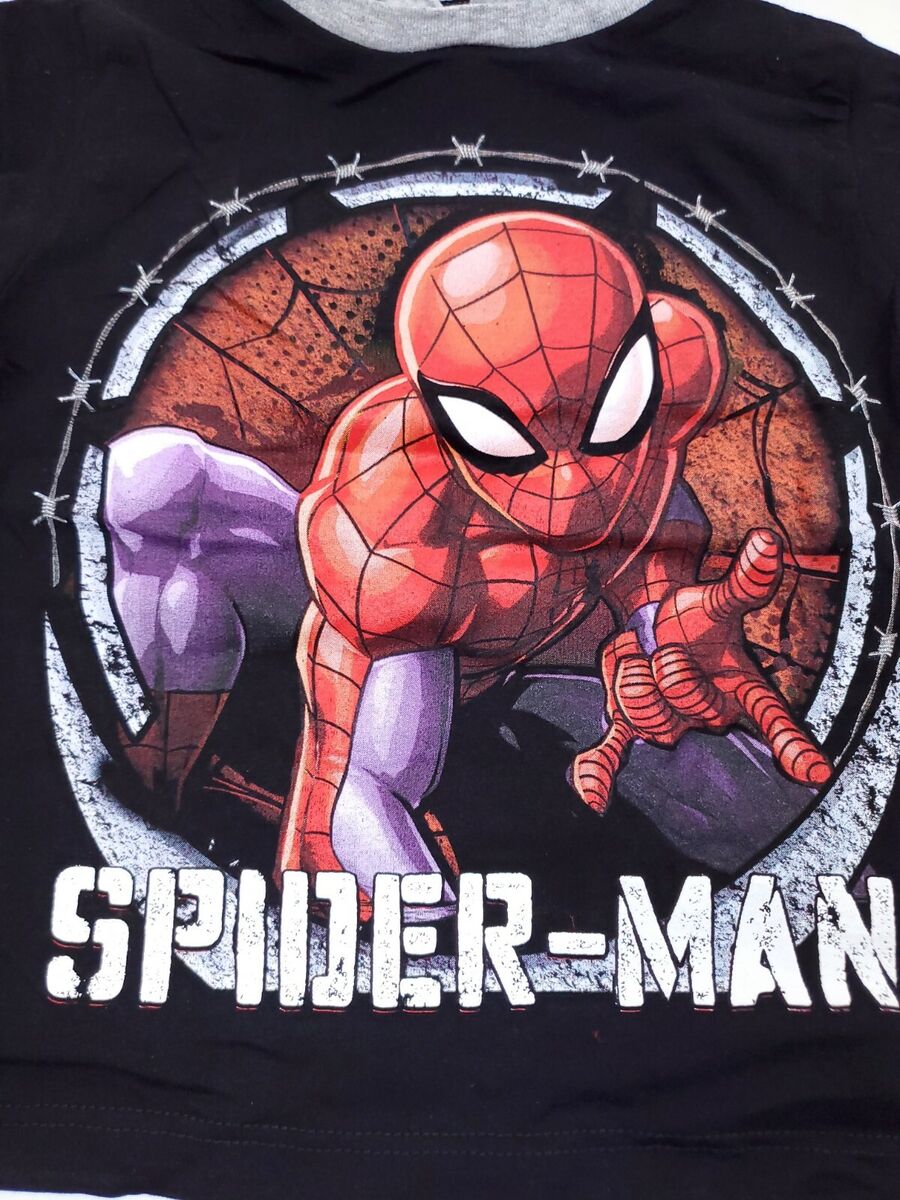 Marvel Spiderman Boys Size 3 Long Sleeve Hoodie T-Shirt