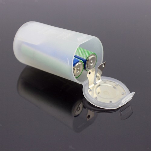 16pcs AA to D Size Battery Adapter AA to D Cell Battery Converter White Case