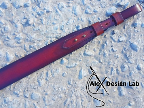 Rifle Leather Strap Hunting Tactical Shotgun Rifle Sling Gun Leather Genuine - Picture 40 of 44