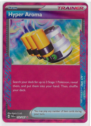 POKEMON Twilight Masquerade NM ULTRA RARE Holo ACE SPEC Item #152 HYPER AROMA