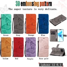 For iPhone 15 14 Pro Max 13 12 11 SE XR XS 87 Women Leather Wallet Flip Case