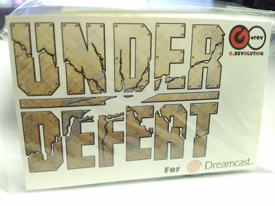 Under Defeat Dreamcast Decal Sticker (2006) Brand New Factory Sealed Import 