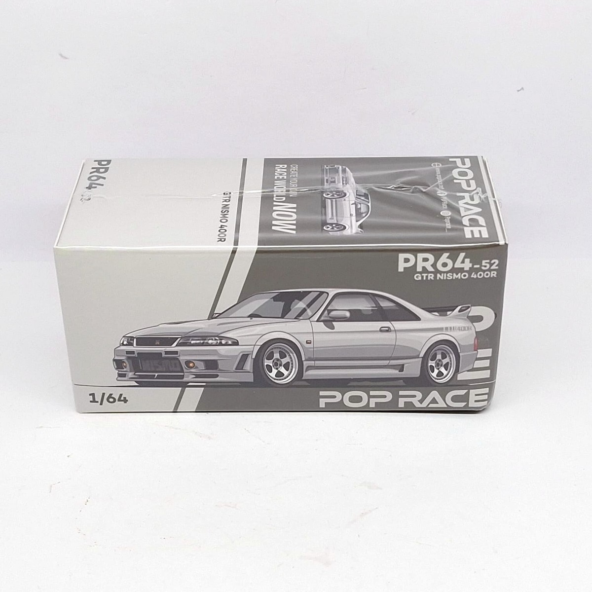 POPRACE PR64-52 1/64 Nissan Skyline GT-R NISMO 400R White