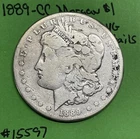 1889 CC Morgan Dollar VG Very Good Details Silver $1 Coin Rare Date!