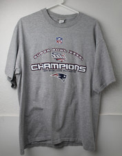 Vintage New England Patriots T-Shirt Adult XL Gray Super Bowl XXXVI Champions
