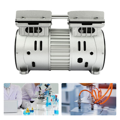 Oilless Vacuum Pump Oil Free Air Compressor Piston Compressor Pump 550W 110L/min