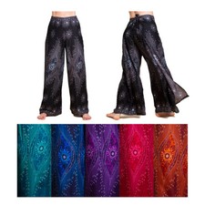 PANASIAM pantaloni avvolgenti pantaloni estivi elegante gonna-pantalone palazzo
