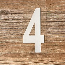 Single 3" Reflective Mailbox Number Sticker Decal Die Cut Vinyl Waterproof - 4