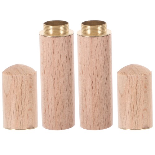 2 Pcs officiel Récipient De Stockage Cure-dents Porte-maille Boîte À Bois