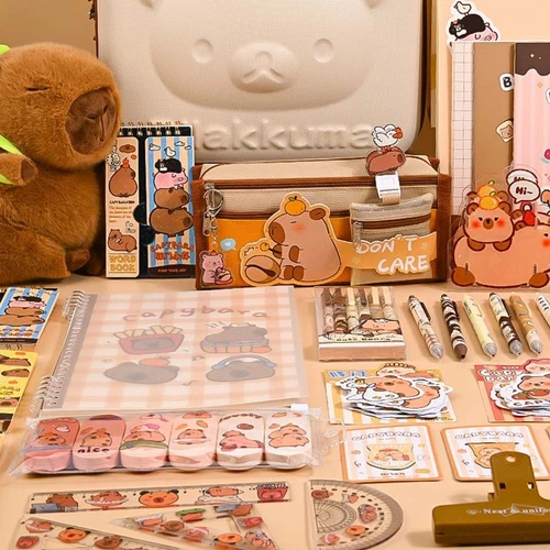 Pencil Case Capybara Stationery Set Back-to-school Gift Kit  for Students - Picture 8 of 21