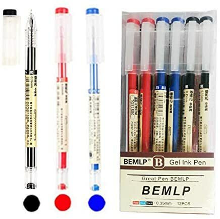 Gel Ink Pen Extra fine point pens Ballpoint pen Liquid Ink Rollerball Pens 0.35m