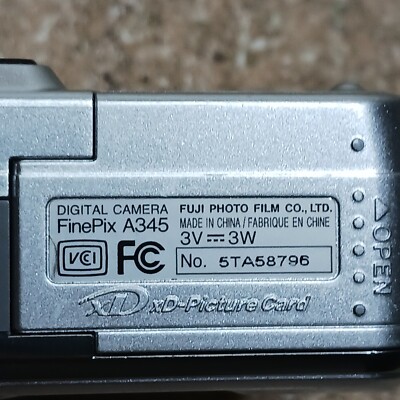FUJIFILM finepix A345 CCDセンサー コンデジ Fujifilm FinePix A345 Digital Camera *Works but Read Description