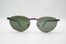 Vintage Pro Design Denmark P 184 Brass Multicolored Oval Sunglasses