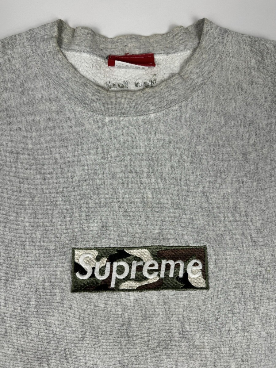 Supreme 1995 1st Anniversary Camo Box Logo Crewneck | eBay Supreme 1995 1st Anniversary Camo Box Logo Crewneck | eBay