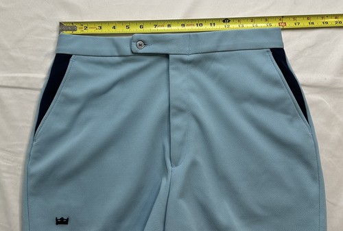 Vintage Tennis Shop Kings Road Sears Perma Prest blaue Herrenshorts Größe 34 - Bild 5 von 9