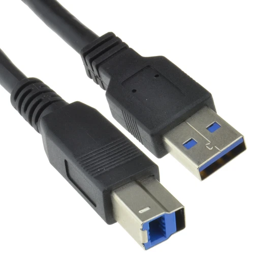 USB 3.0 SuperSpeed Cable Type Plug A to Type B Plug BLACK 0.5m USB3 Printers