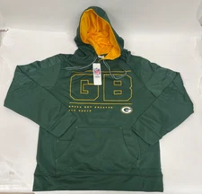 Green Bay Packers NFC North Logo Mens Drawstring Hoodie NWT COSTCO Choose Size