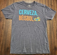 108 Stitches Cerveza Beisbol Wisconsin Timber Rattlers Shirt Mens XL Gray