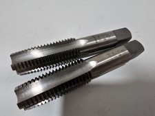 (2) - 1" - 8 Taper Tap Triumph Twist Drill Co HSS 4 Flute