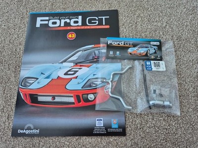 Maßstab 1:8 Deagostini Bauen Sie Ihren eigenen Ford GT40 AUTO AUSGABE TEIL 43 + MAGAZIN