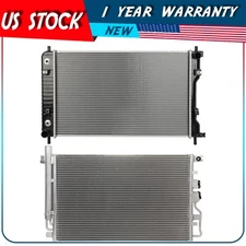 Radiator and AC Condenser Kit For 10 11 2012 2013 2014 2015 Chevrolet Equinox