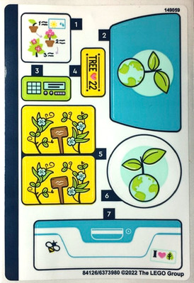 LEGO STICKER SHEET 41707 TREE-PLANTING VEHICLE Set New
