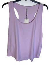 Calia Womens Scoop Neck Tank Light Pink Solid Sleeveless Racerback WAX11205S XXL