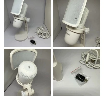 USB Microphone for PC White Mini Mic Micpro-x  Ko-Star Gaming Condenser  - Image 1 of 2