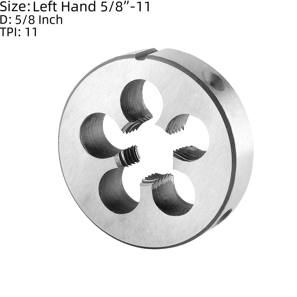 Burkit 5 | 8 in-11 UNC Left Hand Tap and Die Set | High-Speed Steel, Alloy To... - Image 3 of 4